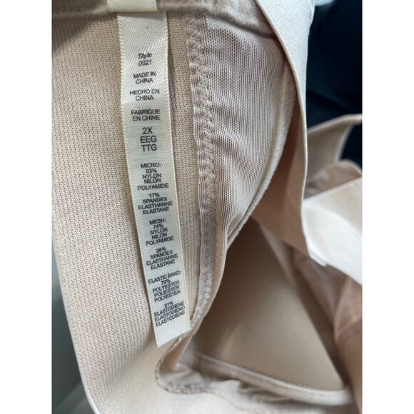 Rhonda Shear 2 Pk Molded Cup Bra with Wrap Back Size 2X Black Beige Comfy 648.15 - Picture 6 of 10